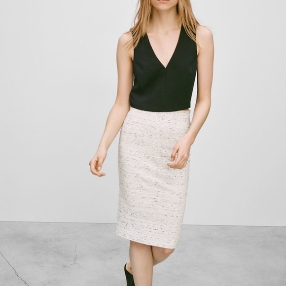 WILFRED | Pencil Skirt White Heather - Picture 3 of 7